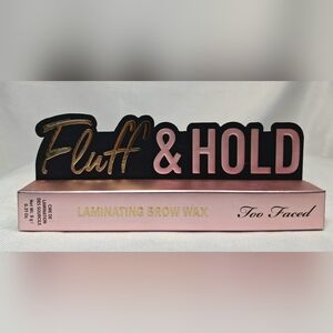 TOO FACED Fluff & Hold Laminating Brow WaxNatural-Looking Demi-Matte Finish NIB